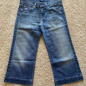7 for all Mankind Dojo crop jeans size 25